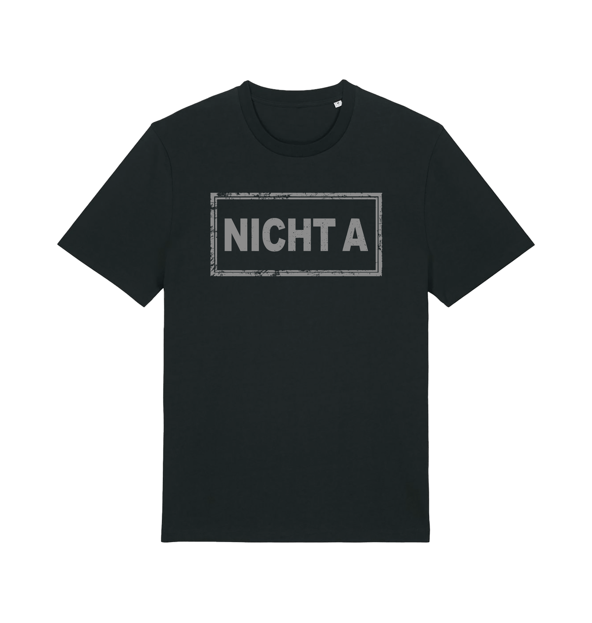 Black Printed T-shirt Front