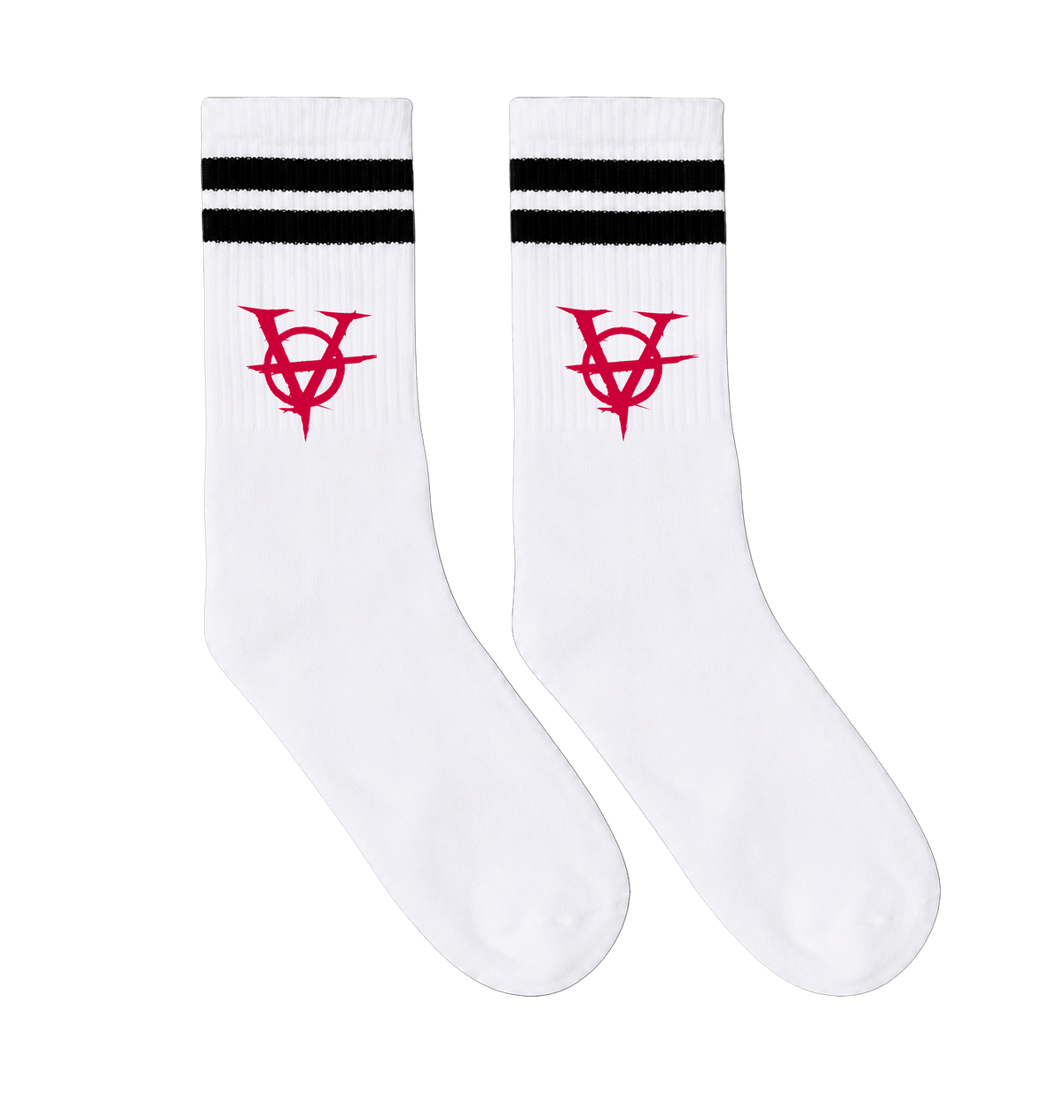 Black/White Socks Front